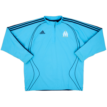 2006-07 Olympique Marseille adidas Reversible 1/4 Zip Drill Top - 7/10 - (L)
