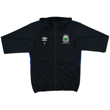 2019-20 Linfield Player Issue Umbro Hooded Track Jacket #7 - 8/10 - (S)