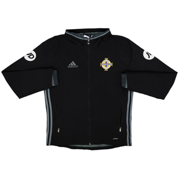 2016-17 Northern Ireland adidas Hooded Track Jacket - 8/10 - (M)