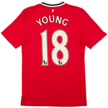 2011-12 Manchester United Home Shirt Young #18 - 8/10 - (S)