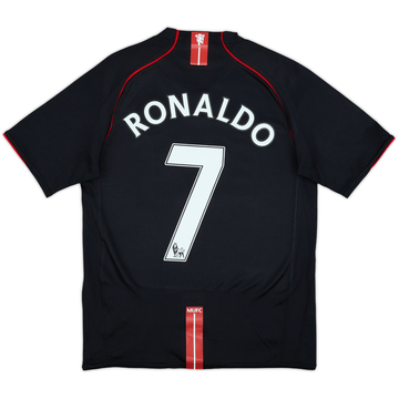 2007-08 Manchester United Away Shirt Ronaldo #7 - 8/10 - (XL.Boys)