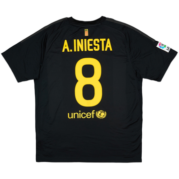 2011-12 Barcelona Away Shirt A.Iniesta #8 - 9/10 - (L)