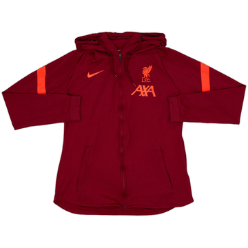 2021-22 Liverpool Nike Zipped Hooded Sweat Top - 9/10 - (M)