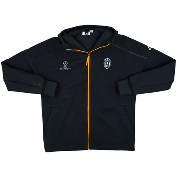 2016-17 Juventus adidas CL 1/4 Zip Hooded Drill Top - 8/10 - (XL)