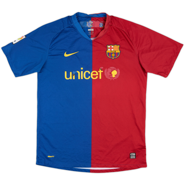 2008-09 Barcelona Home Shirt - 4/10 - (M)