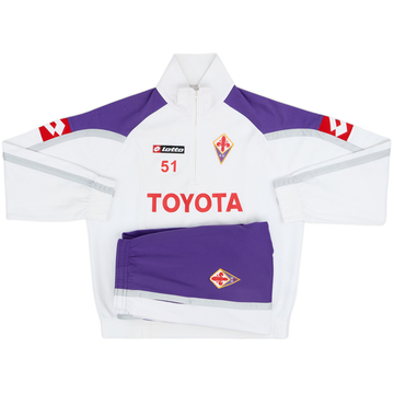 2007-08 Fiorentina Player Issue Lotto 1/4 Zip Tracksuit #51 - 7/10 - (M)