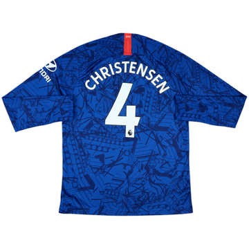 2019-20 Chelsea Home L/S Shirt Christensen #4 - 7/10 - (L)