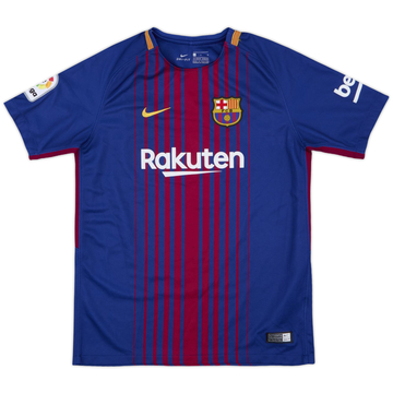2017-18 Barcelona Home Shirt - 10/10 - (L.Boys)