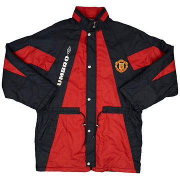 1992-93 Manchester United Umbro Padded Bench Coat - 8/10 - (L)