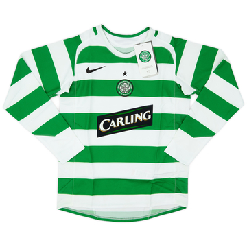 2005-07 Celtic Home L/S Shirt (M.Boys)