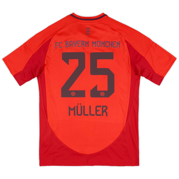 2024-25 Bayern Munich Home Shirt Muller #25 (KIDS)