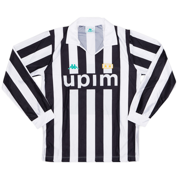1989-90 Juventus Basic Home Shirt - 8/10 - (L)