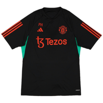 2023-24 Manchester United Staff Issue adidas Training Shirt 'PH' - 7/10 - (L)