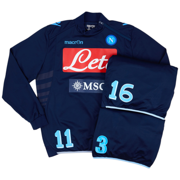 2013-14 Napoli Player Issue 1/4 Zip Training Top # - 5/10