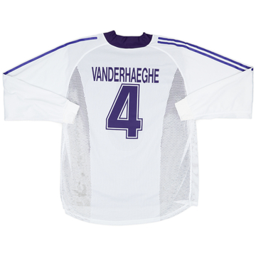 2002-03 Anderlecht Match Issue UEFA Cup Home L/S Shirt Vanderhaeghe #4