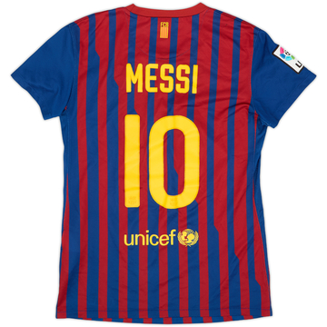 2011-12 Barcelona Home Shirt Messi #10 - 5/10 - (Women's S)