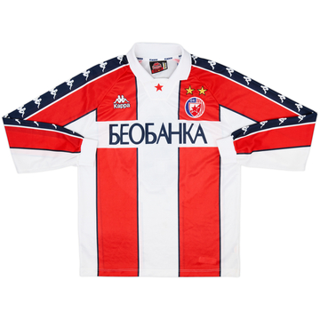 1996-98 Red Star Belgrade Home L/S Shirt #9 - 9/10 - (M)