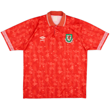 1990-92 Wales Home Shirt - 7/10 - (L)