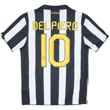 2010-11 Juventus Camiseta Local Del Piero #10 - 7/10 - (M)