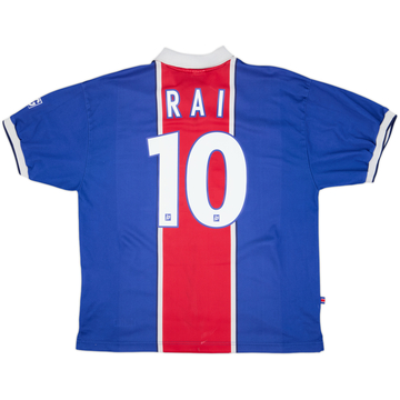 1997-98 Paris Saint-Germain Home Shirt Rai #10 - 7/10 - (XL)