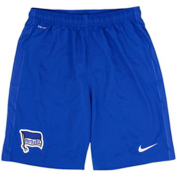 2012-13 Hertha Berlin Home Shorts - 10/10 - (XL.Boys)