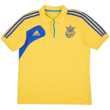 2010-11 Ukraine adidas Polo Shirt - 8/10 - (M/L)