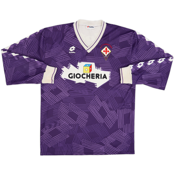 1991-92 Fiorentina Lotto Training L/S Shirt - 7/10 - (L/XL)