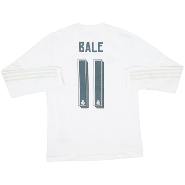2015-16 Real Madrid Home L/S Shirt Bale #11 - 4/10 - (M)