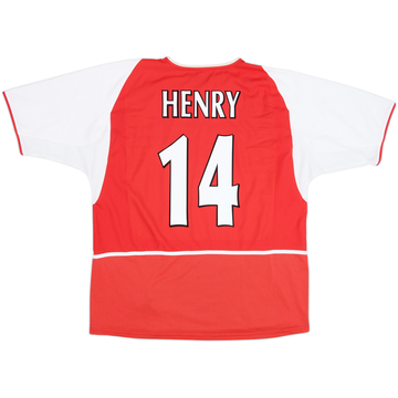2002-04 Arsenal Home Shirt Henry #14 - 7/10 - (XXL)