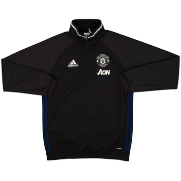 2016-17 Manchester United adidas 1/4 Zip Drill Top - 8/10 - (M)
