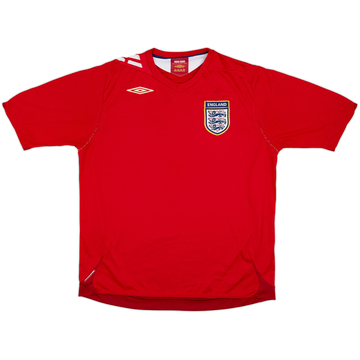 2006-08 England Away Shirt - 5/10 - (XL)