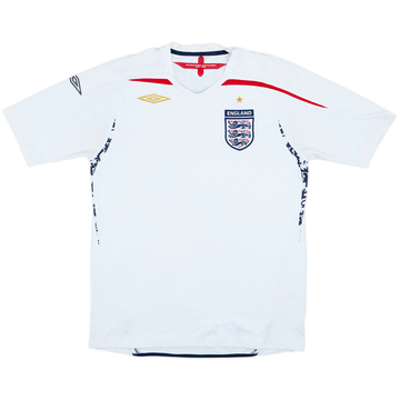2007-09 England Home Shirt - 4/10 - (M)