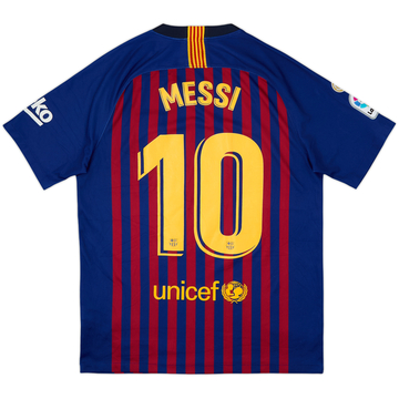 2018-19 Barcelona Home Shirt Messi #10 - 8/10 - (M)