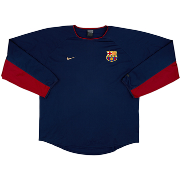 2002-03 Barcelona Nike Training L/S Shirt - 8/10 - (XL)