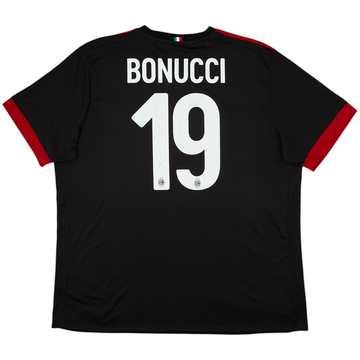 2017-18 AC Milan Third Shirt Bonucci #19 - 5/10 - (XXL)