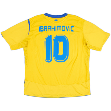 2005-06 Sweden Home Shirt Ibrahimovic #10 - 8/10 - (XL)