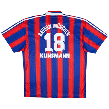 1995-97 Bayern Munich Home Shirt Klinsmann #18 - 6/10 - (XL)