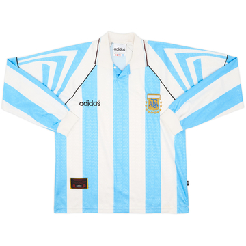 1996-98 Argentina Home L/S Shirt - 7/10 - (M)