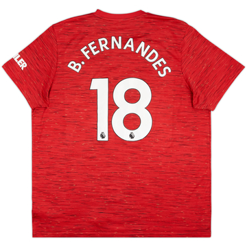2020-21 Manchester United Home Shirt B.Fernandes #8 - 7/10 - (XXL)