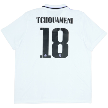 2022-23 Real Madrid Home Shirt Tchouameni #18 (XXL)