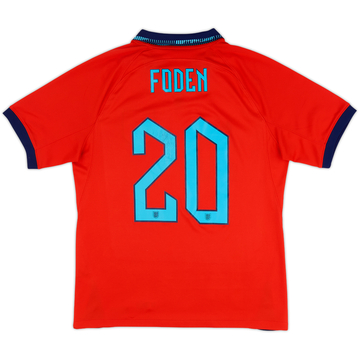 2022-23 England Away Shirt Foden #20 - 7/10 - (M)