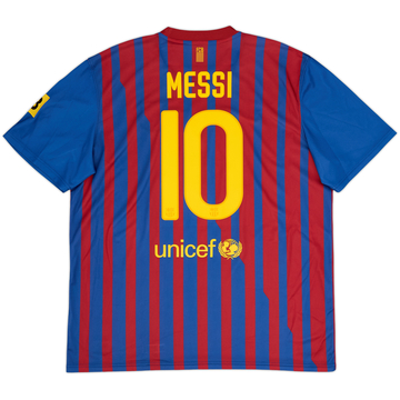 2011-12 Barcelona Basic Home Shirt Messi #10 - 6/10 - (XL)