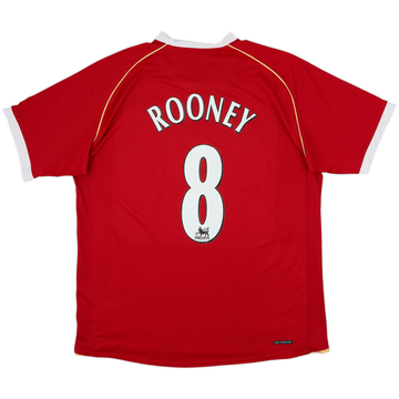 Camiseta de local del Manchester United 2006-07 Rooney #8 - 10/10 - (L)