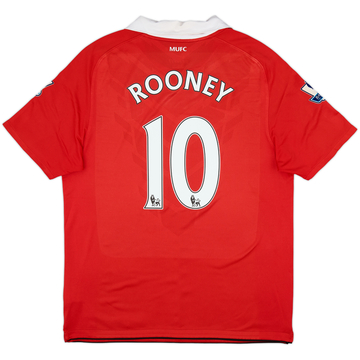 2010-11 Manchester United Home Shirt Rooney #10 - 8/10 - (L)