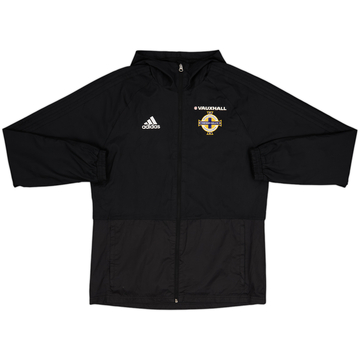 2017-18 Northern Ireland adidas Hooded Rain Jacket - 8/10 - (M)