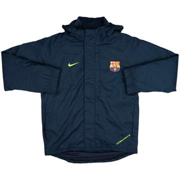 2007-08 Barcelona Nike Hooded Rain Jacket - 9/10 - (S)