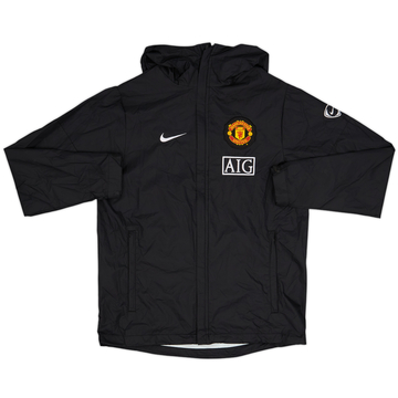 2009-10 Manchester United Nike Hooded Rain Jacket - 10/10 - (XS)