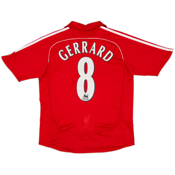 2006-08 Liverpool Camiseta Local Gerrard #8 - 6/10 - (L. de niño)