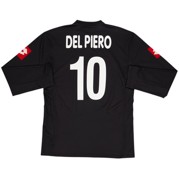 2001-02 Juventus CL Away L/S Shirt Del Piero #10 - 8/10 - (L)