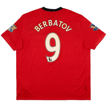 2009-10 Manchester United Home Shirt Berbatov #9 - 6/10 - (XXL)